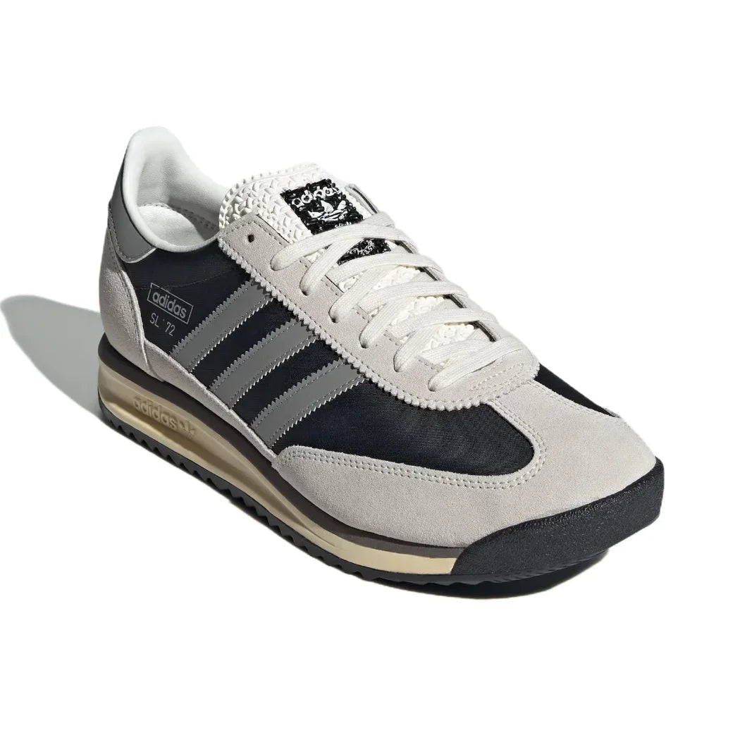 Adidas Original SL 72 RS Low Top Breathable Running Shoes Men's and Women's Casual Sneakers Gray Black