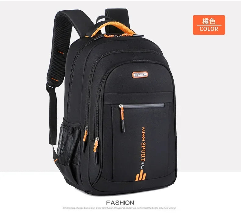 Men's Backpacks Oxford Waterproof Rucksack Business Computer Bag Casual Travel Backpack Senior High School Student Schoolbag