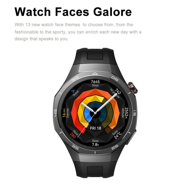 Huawei WATCH GT 5 Pro Smartwatch Bluetooth Phone Call Custom Watch Face Full Tcuch Screen Smart Bracelet 2 Week Battery Life