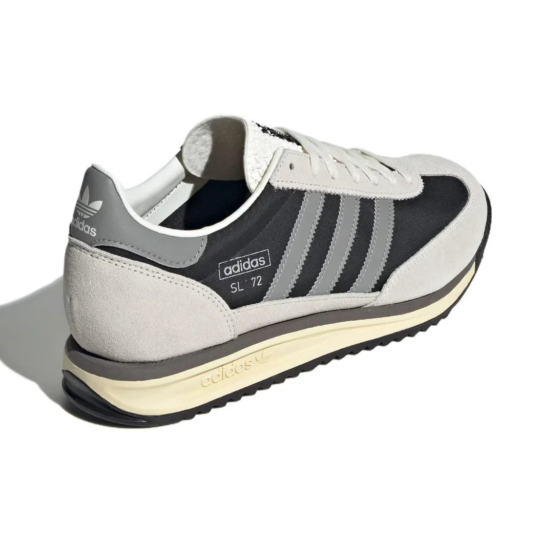 Adidas Original SL 72 RS Low Top Breathable Running Shoes Men's and Women's Casual Sneakers Gray Black