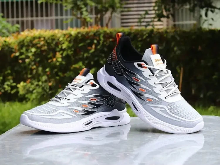 Men's Shoes 2024 New Fashion and Trendy Mesh Sports and Casual Shoes Student Soft Sole Comfortable Running Shoes