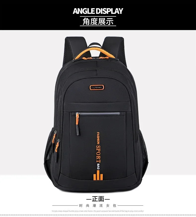 Men's Backpacks Oxford Waterproof Rucksack Business Computer Bag Casual Travel Backpack Senior High School Student Schoolbag