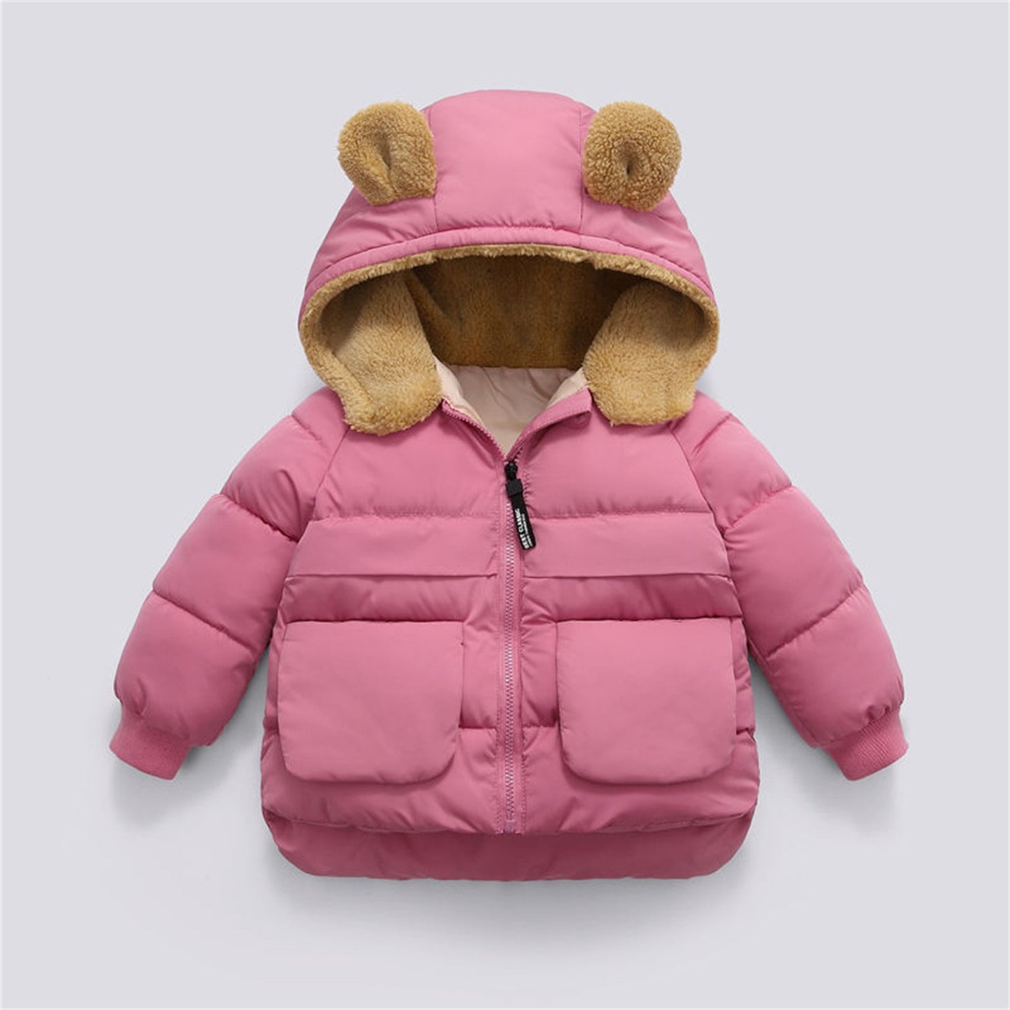 1-5 Years Down Children Parka Infant Kids Jackets Coat Outwear Cute Bear Ear Hooded Winter Clothes Baby Boys Girls Cotton Jacket