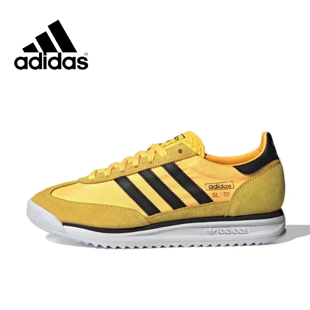 Adidas Original SL 72 RS Low Top Breathable Running Shoes Men's and Women's Casual Sneakers Gray Black